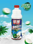 椰子蓝天椰汁海报设计