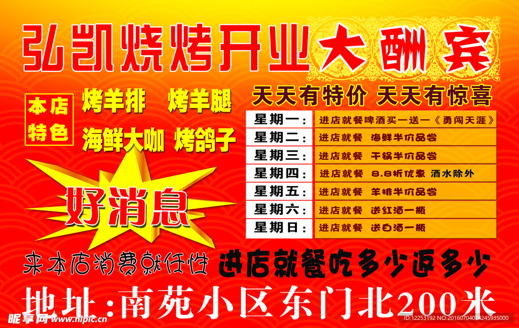 烧烤展板