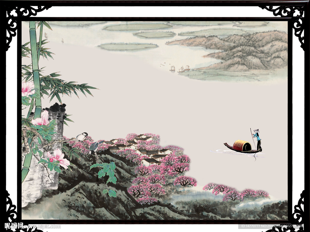 国画竹子