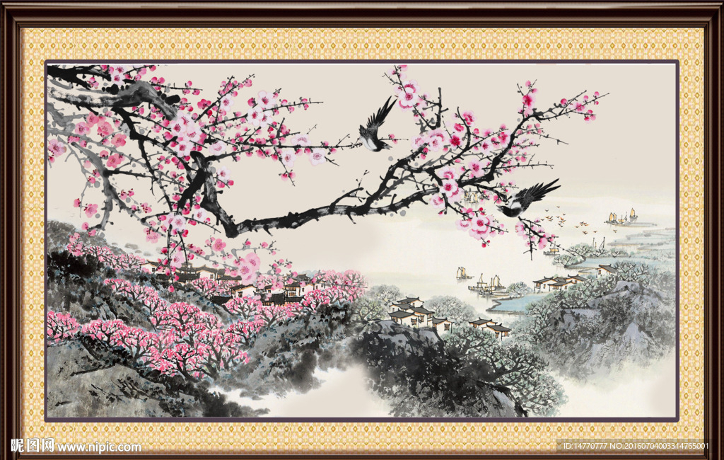 国画梅花