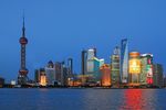 灯火通明的上海