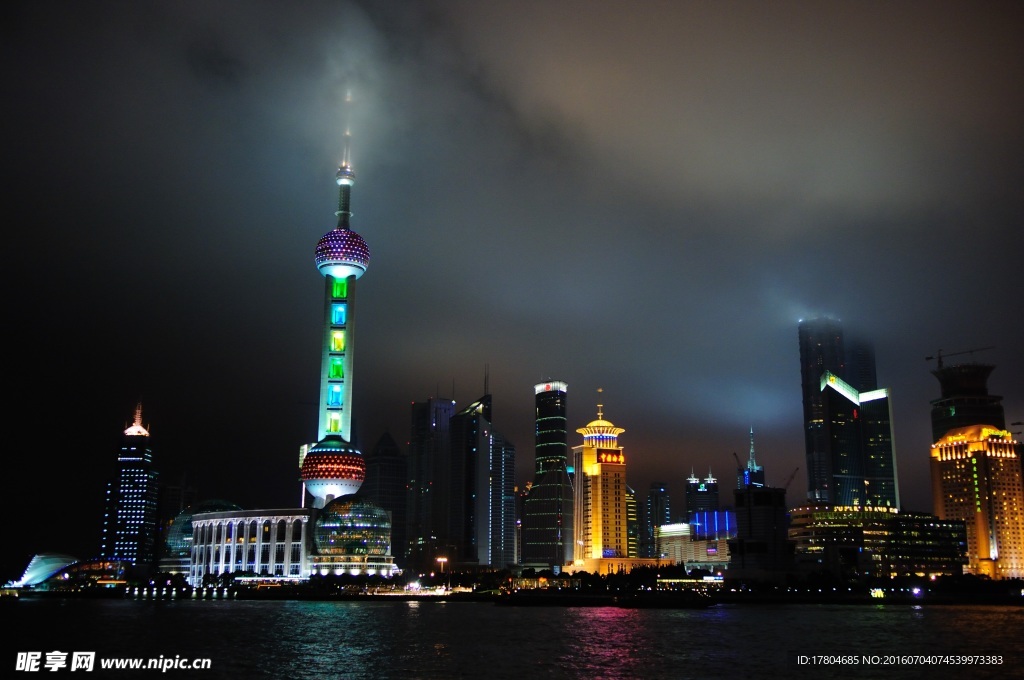 上海浦东的夜景