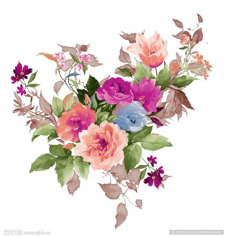 手绘花