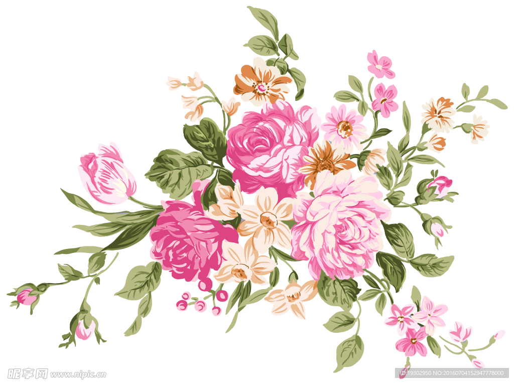手绘花