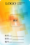 工作证的尺寸PSD模板