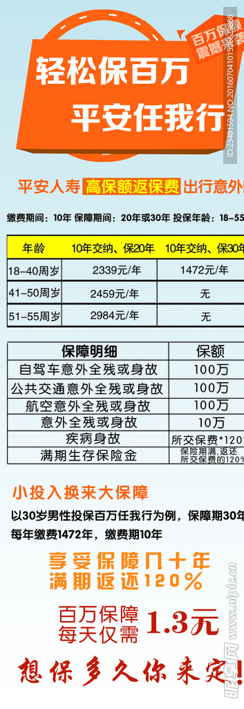 轻松保百万 平安任我行