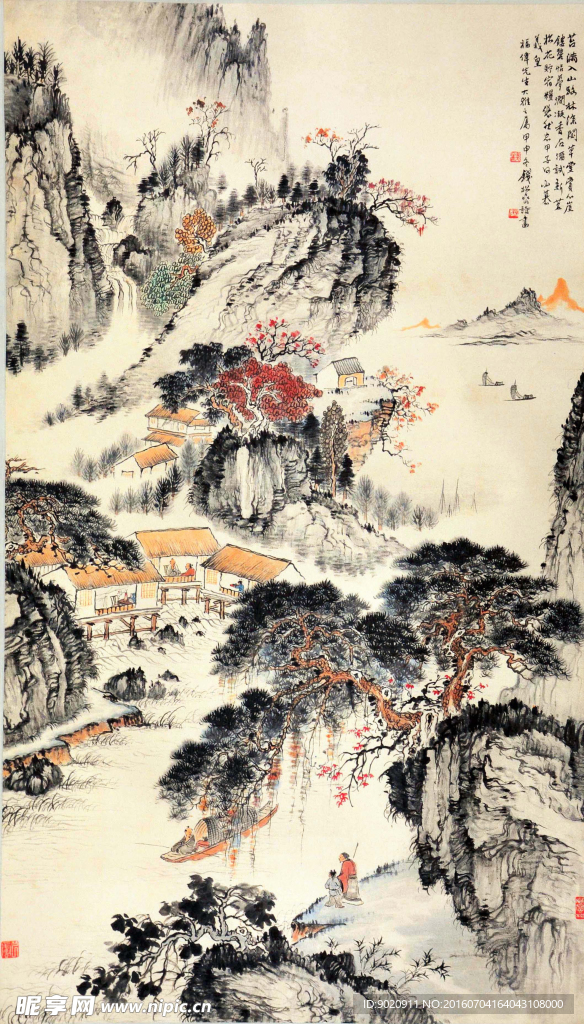 钱松喦 山水