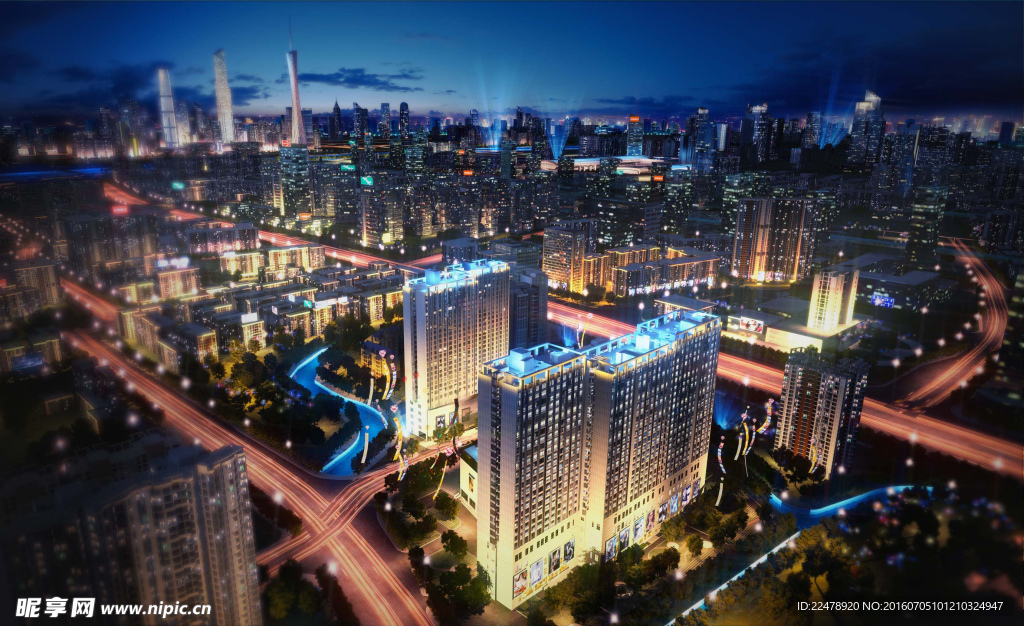 夜景效果图