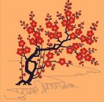 梅花矢量花纹
