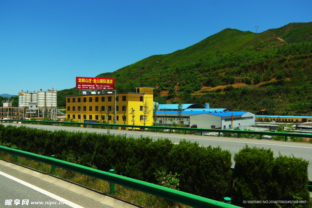 交通旅游 建筑山水