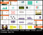 扁平化汇报ppt模板