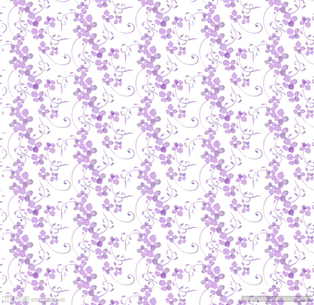 紫色小碎花