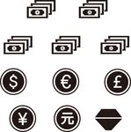 钱币 金币 网页图标