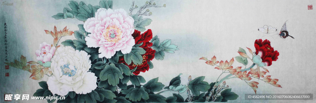 国画牡丹