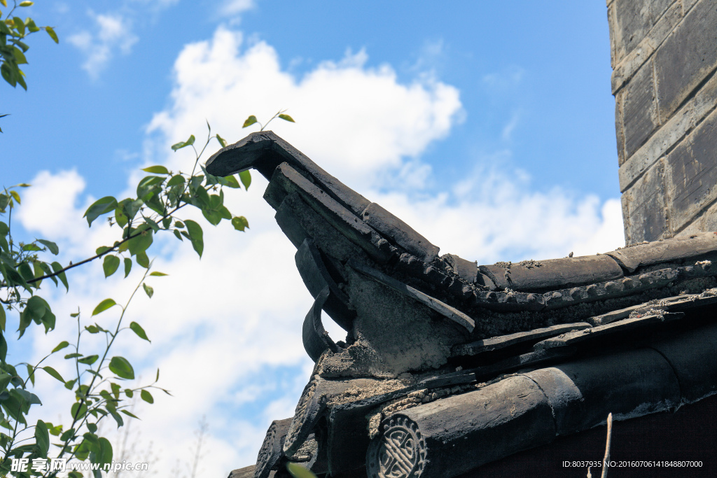 束河古镇建筑一角