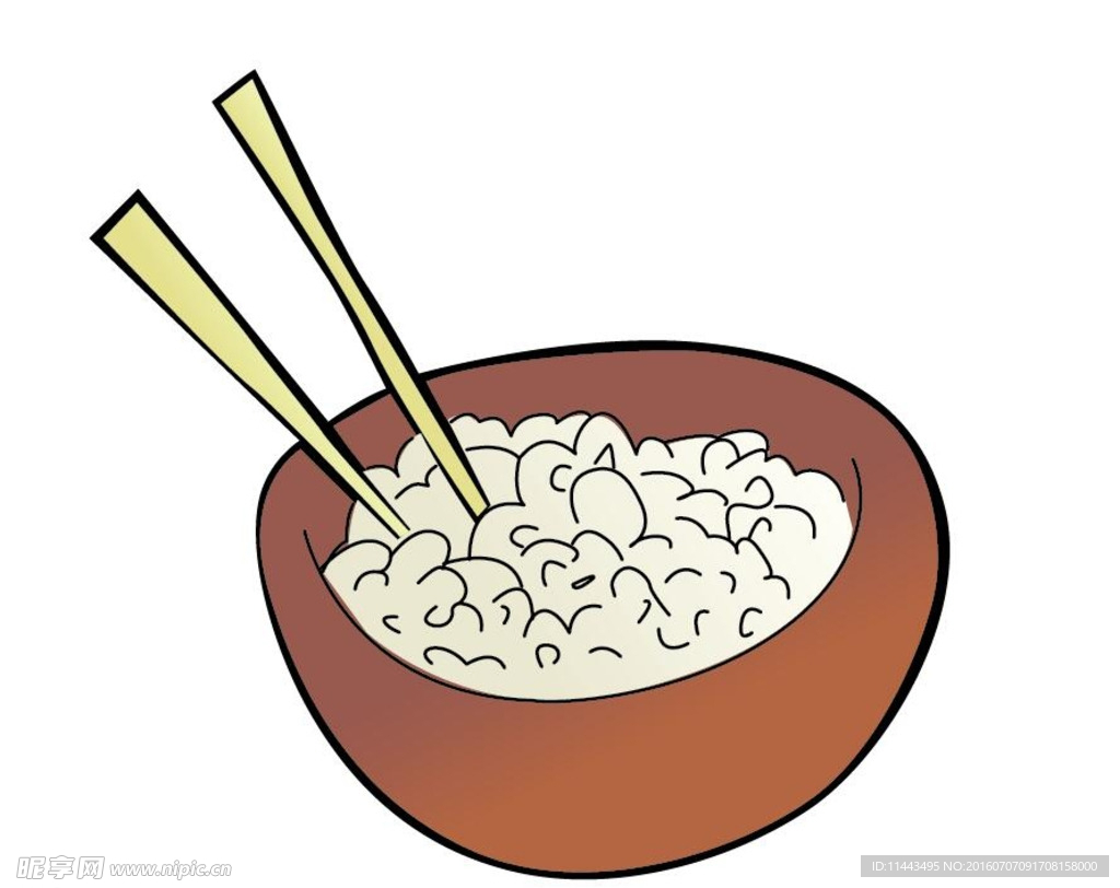 矢量米饭食物素材图片_动漫卡通_插画绘画-图行天下素材网