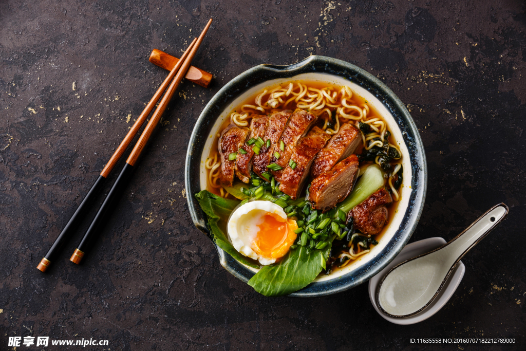 面条美食特写