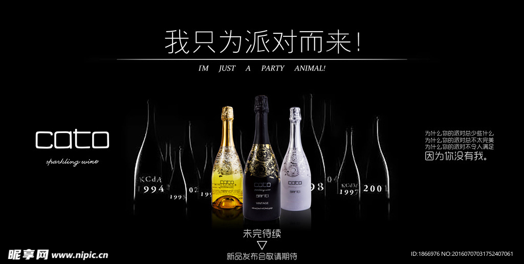 起泡酒海报封面