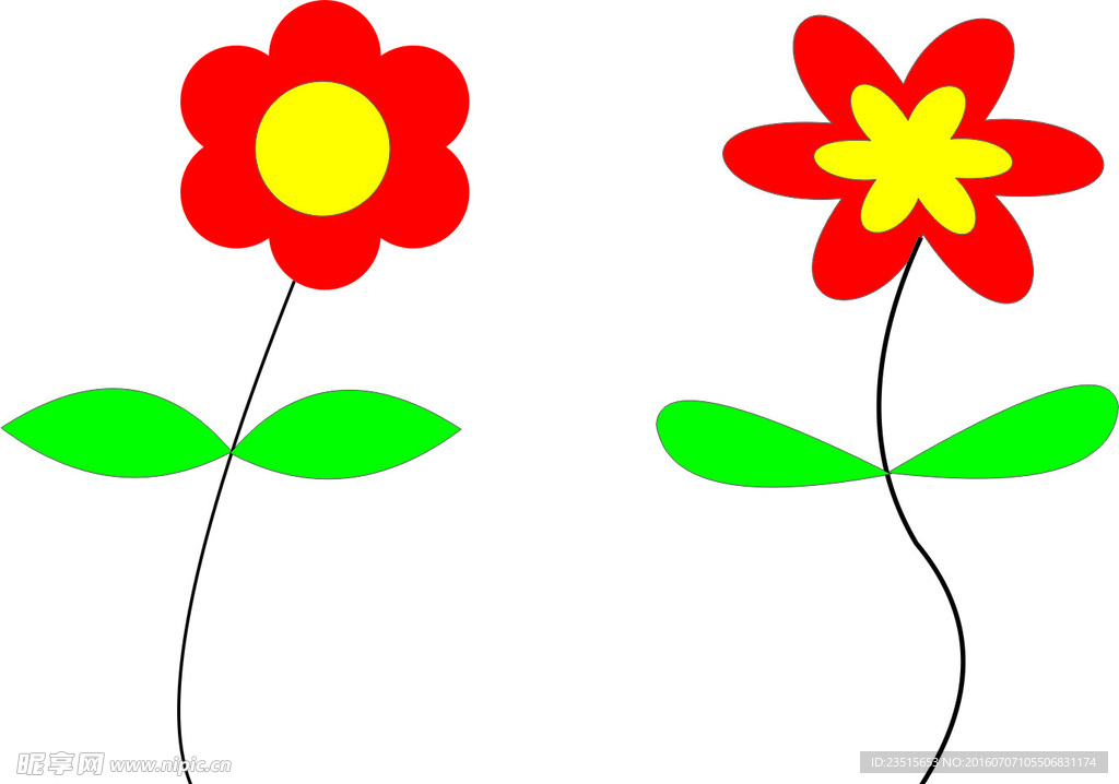 手绘小花