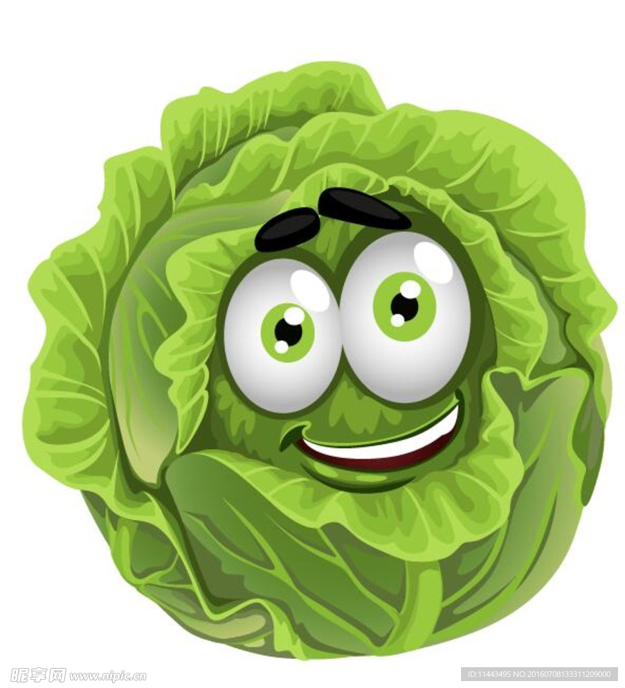 蔬菜卡通形象矢量图
