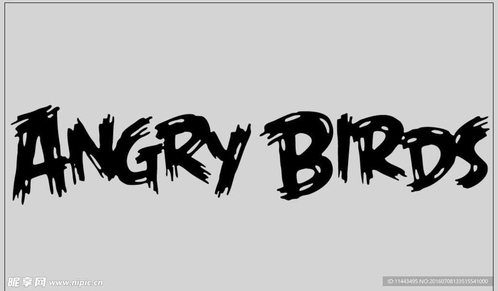 愤怒的小鸟字体设计