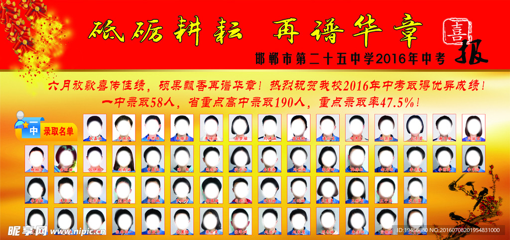 二零一六年中考喜报