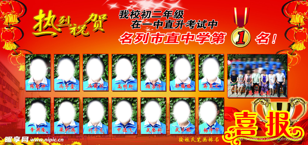 二零一六中考喜报