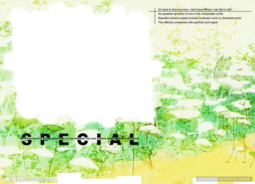 SPECIAL婚纱照相册模板