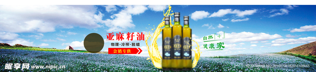 亚麻籽油 banner 油类