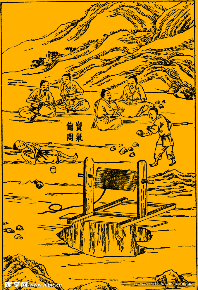 线条古图