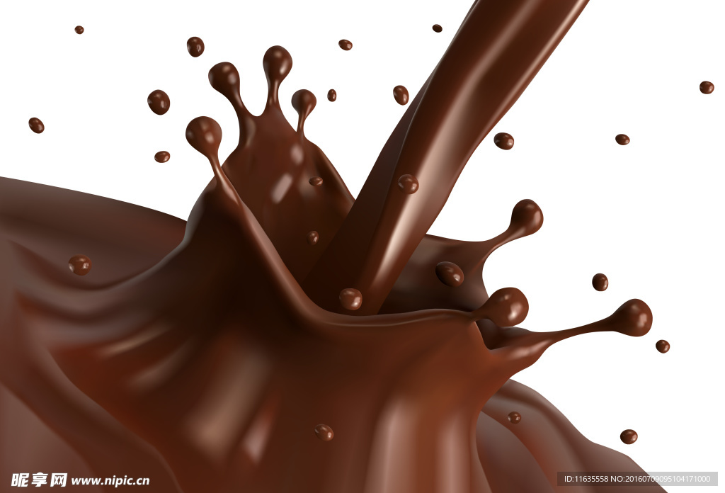 美味的巧克力液体