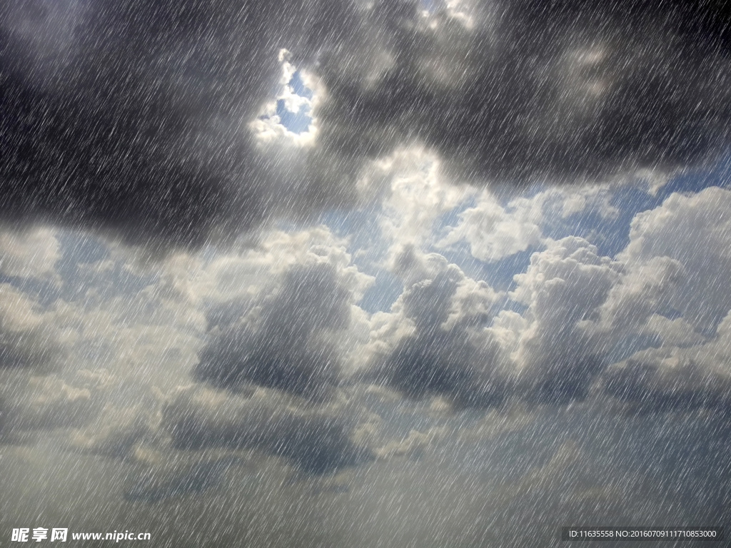 下雨的天空