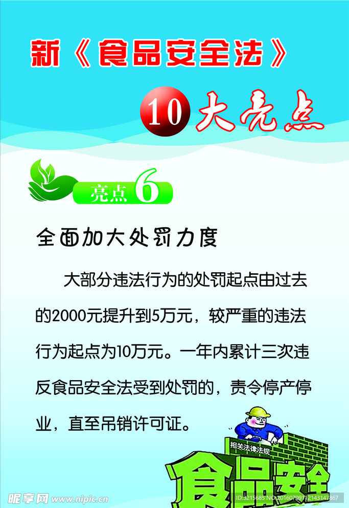 新《食品安全法》十大亮点