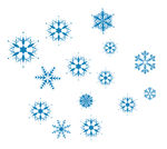 蓝色雪花