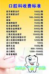 牙科价目表
