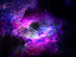 紫色唯美星空