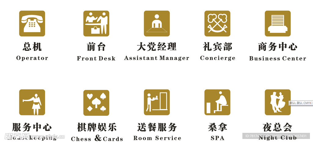国际酒店标示