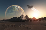 星球与宇宙飞船