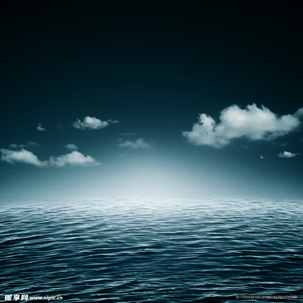 唯美大海天空景色