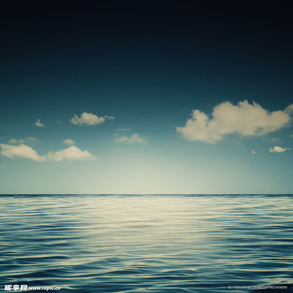 唯美大海天空景色