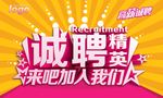 诚聘精英招聘海报