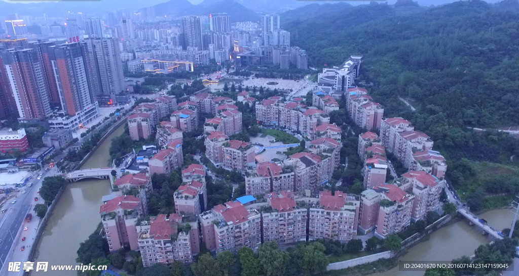 航拍小区