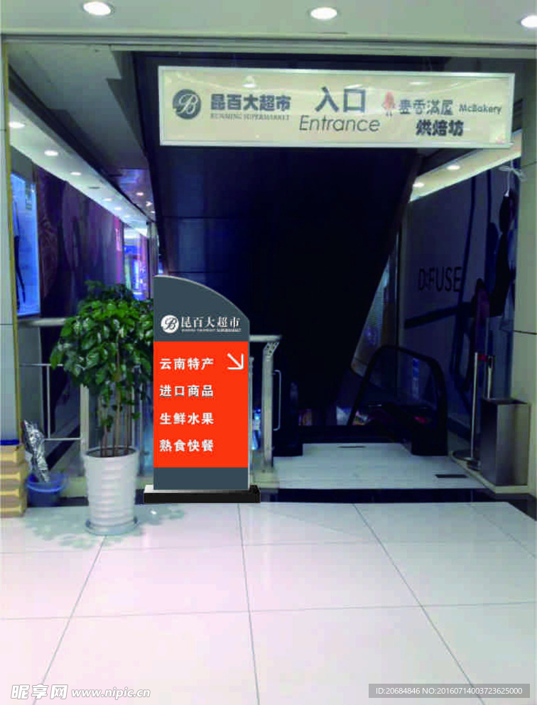 导视牌效果图