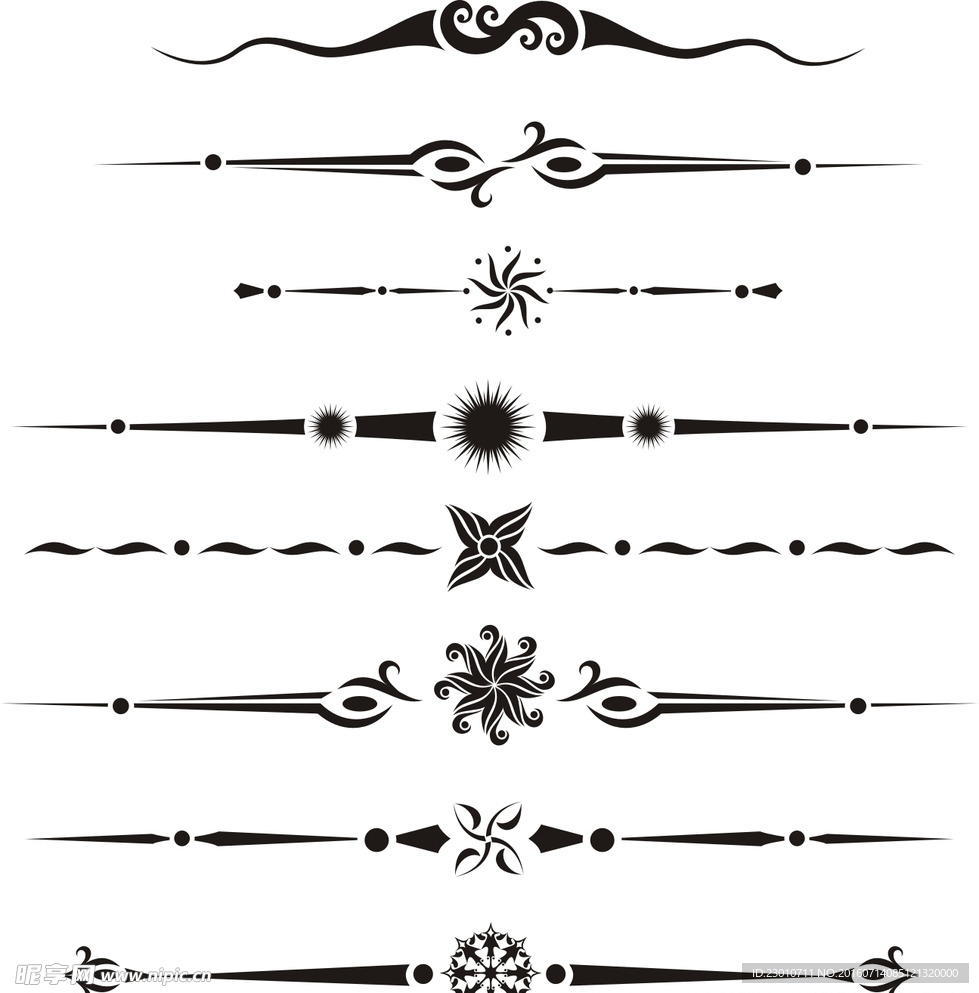 古典 花纹 花边 纹样 清新花