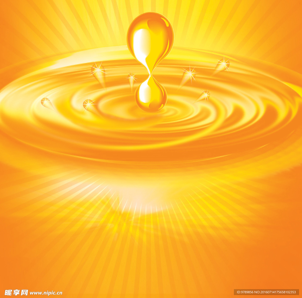 金色 油滴