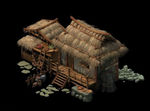 茅草屋3D设计模型