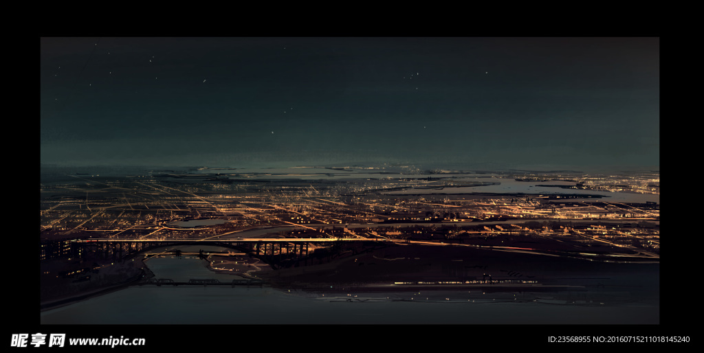 暖色夜景