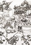 铅笔素描插画