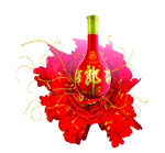 红花朗酒 大红花 酒瓶 白酒