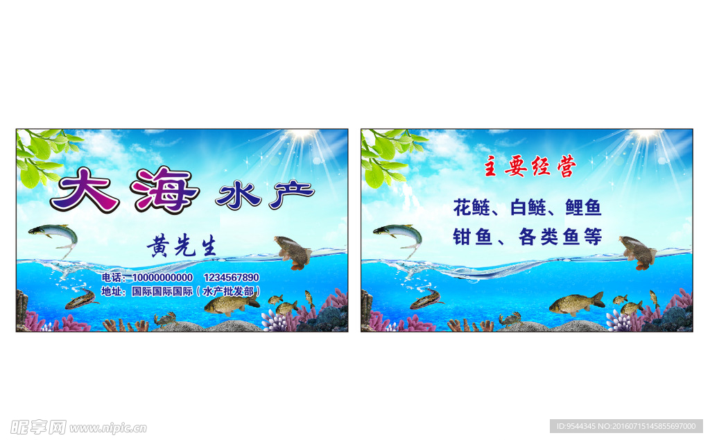 海产 水产名片 鱼